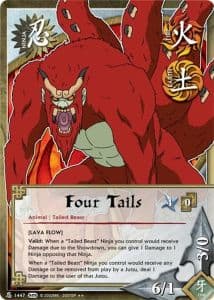 Four Tails N-1355 Naruto trading card