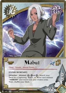 Mabui N-1359 Naruto trading card