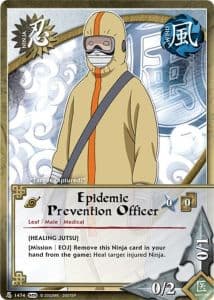 Epidemic Prevention Officer N-1382 Naruto trading card