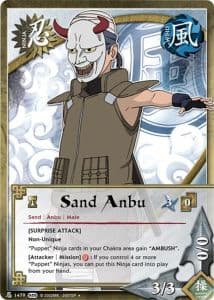 Sand Anbu N-1387 Naruto trading card