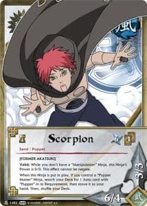 Scorpion N-1390 Naruto trading card