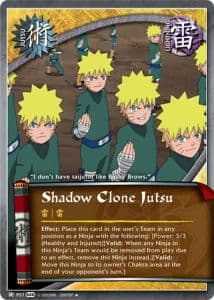 Shadow Clone Jutsu J-934 Naruto trading card