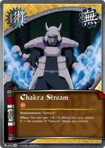 Chakra Stream J-947 Naruto trading card