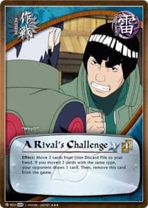 A Rival's Challenge M-862 Naruto trading card
