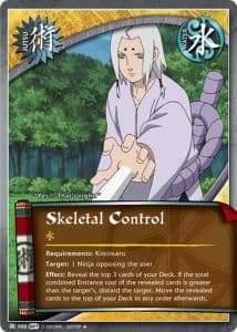 Skeletal Control J-967 Naruto trading card