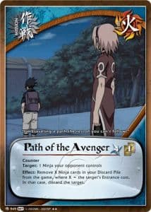 Path of the Avenger M-888 Naruto trading card