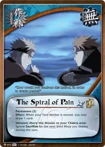 The Spiral of Pain M-911 Naruto trading card