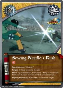 Sewing Needle's Rush J-1007 Naruto trading card