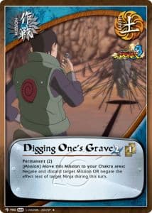 Digging One's Grave M-919 Naruto trading card