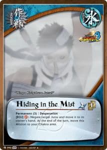 Hiding in the Mist M-929 Naruto trading card