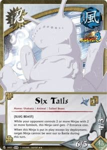Six Tails N-1565 Naruto trading card