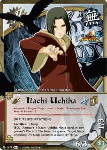 Itachi Uchiha N-1585 Naruto trading card