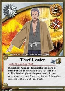 Thief Leader C-066 Naruto trading card