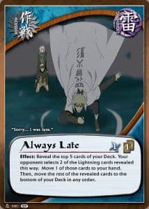 Always Late M-939 Naruto trading card