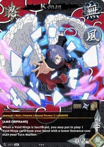 Konan N-1616 Naruto trading card