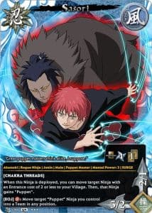 Sasori N-1643 Naruto trading card