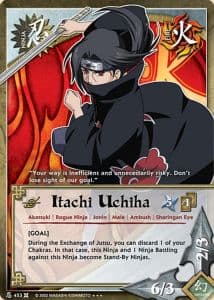 Itachi Uchiha N-1834 Naruto trading card
