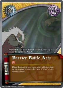 Barrier Battle Arts J-1055 Naruto trading card