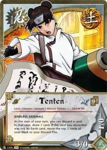 Tenten N-1795 Naruto trading card