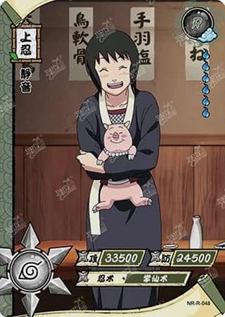 Shizune NR-R-048 Naruto trading card