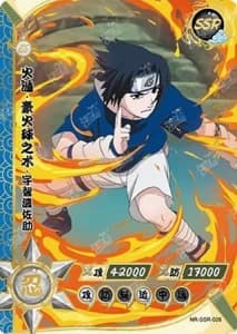 Sasuke Uchiha NR-SSR-026 Naruto trading card