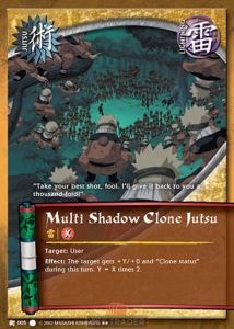 Multi Shadow Clone Jutsu card artwork
