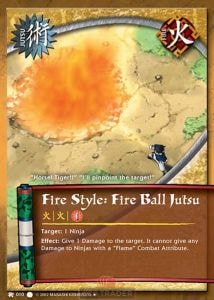 Fire Style: Fire Ball Jutsu card artwork