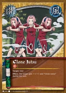 Clone Jutsu card artwork