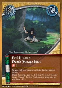 Evil Illusion: Death Mirage Jutsu card artwork