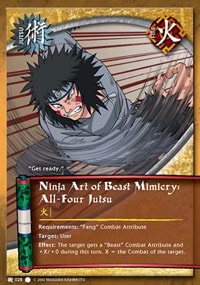 Ninja Art of Beast Mimicry: All-Four Jutsu card artwork
