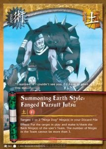 Summoning Earth Style: Fanged Pursuit Jutsu card artwork