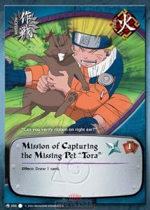 Mission of Capturing the Missing Pet Tora card artwork