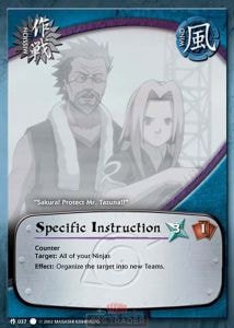 Specific Instruction card artwork