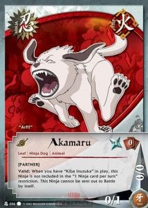 Akamaru card artwork