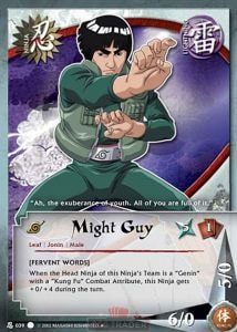 Might Guy card artwork