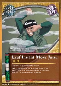 Leaf Instant Move Jutsu card artwork