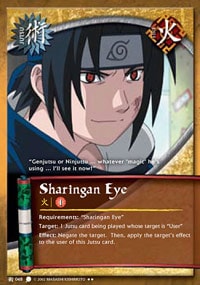 Sharingan card artwork