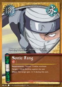 Sonic Fang card artwork