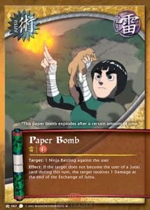 Paper Bomb card artwork