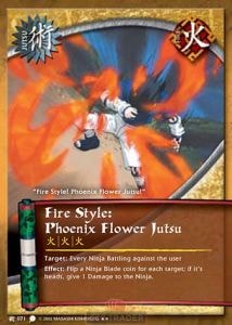 Fire Style: Phoenix Flower Jutsu card artwork