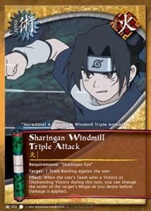 Sharingan Windmill Triple Attack card artwork