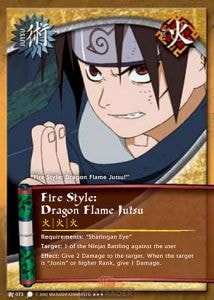 Fire Style: Dragon Flame Jutsu card artwork