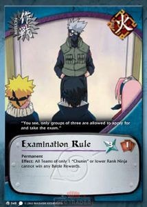 Examination Rule card artwork