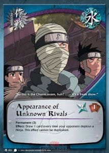 Appearance of Unknown Rivals card artwork