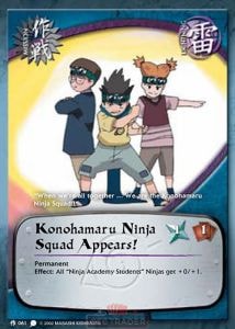 Konohamaru Ninja Squad Appears! card artwork