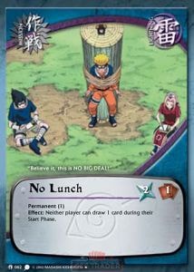 No lunch card artwork