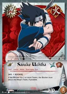 Sasuke Uchiha card artwork