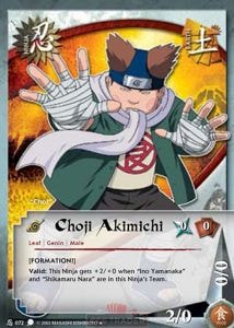 Choji Akimichi card artwork