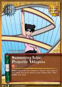 Summoning Jutsu: Projectile Weapons card artwork