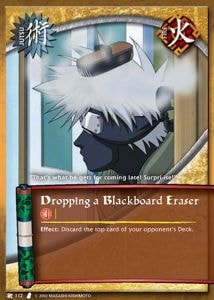 Dropping a Blackboard Eraser card artwork